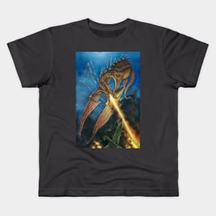 Smaug Faces Bard the Bowman Kids T-Shirt